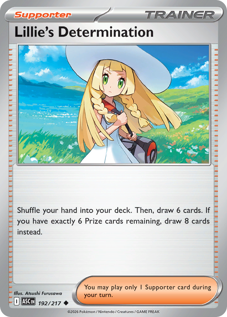 Lillie's Determination 192/217 Ascended Heroes card