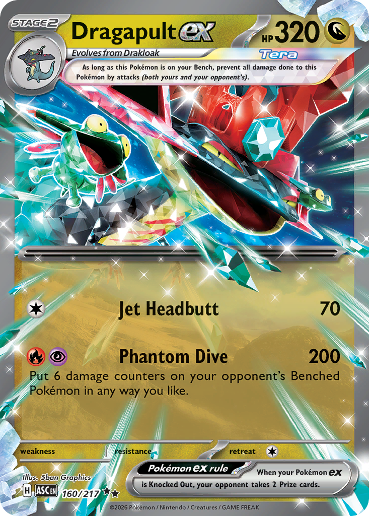 Dragapult ex 160/217 Ascended Heroes card