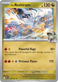 154/217 N's Reshiram - Ascended Heroes