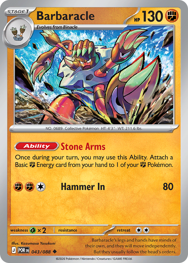 Barbaracle 043/088 Perfect Order card