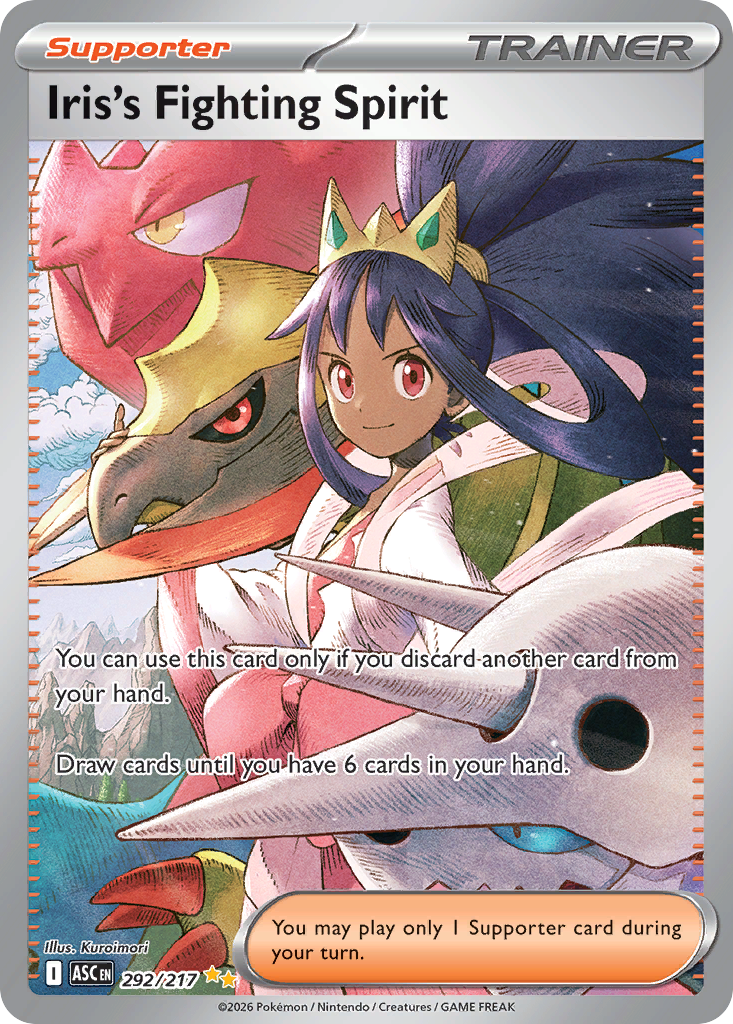 Iris's Fighting Spirit 292/217 Ascended Heroes card
