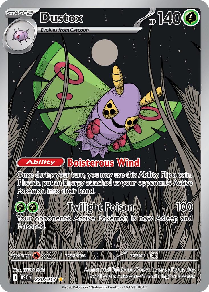 Dustox 220/217 Ascended Heroes card