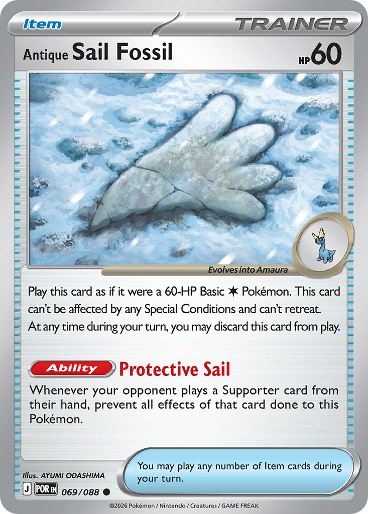 Antique Sail Fossil 069/088 Perfect Order card