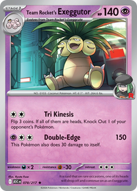 078/217 Team Rocket's Exeggutor - Ascended Heroes