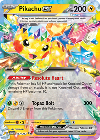 057/217 Pikachu ex - Ascended Heroes