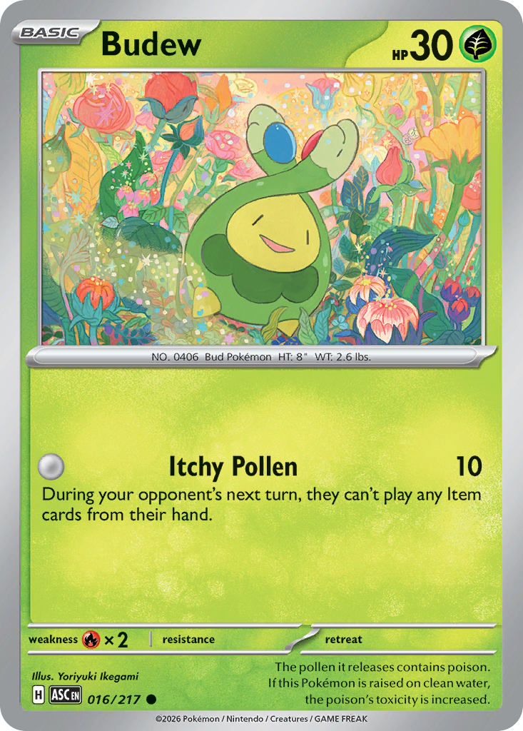 Budew 016/217 Ascended Heroes card