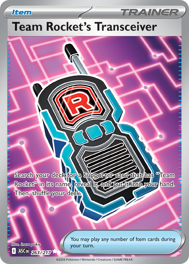 Team Rocket's Transceiver 263/217 Ascended Heroes card