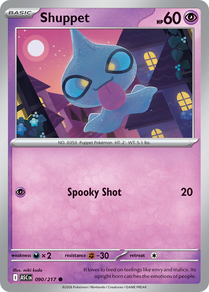 Shuppet 090/217 Ascended Heroes card