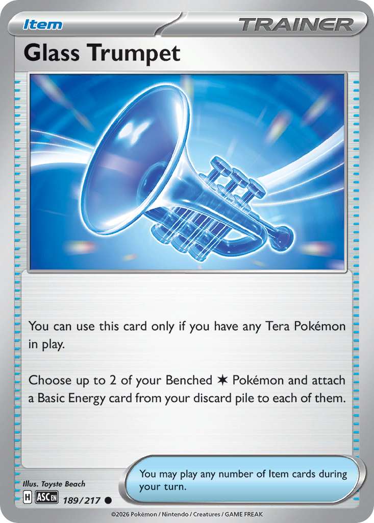 Glass Trumpet 189/217 Ascended Heroes card