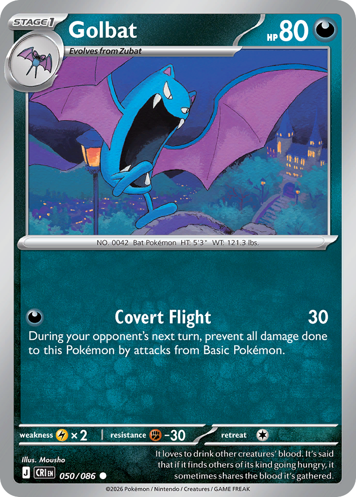 Golbat 050/086 Chaos Rising card
