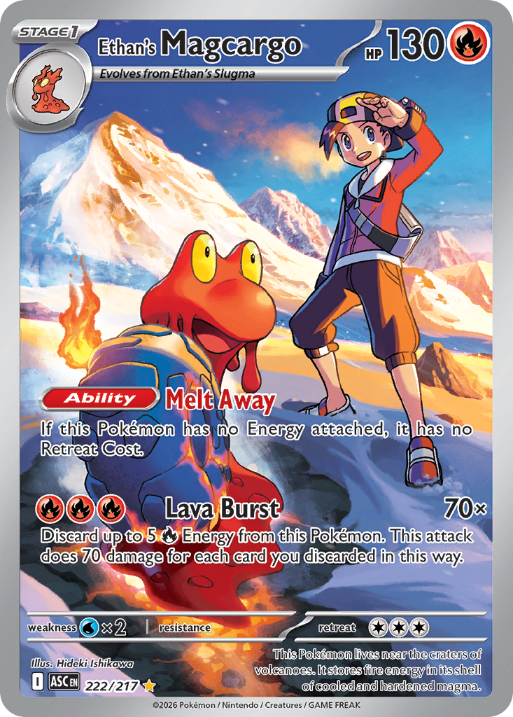 Ethan's Magcargo 222/217 Ascended Heroes card