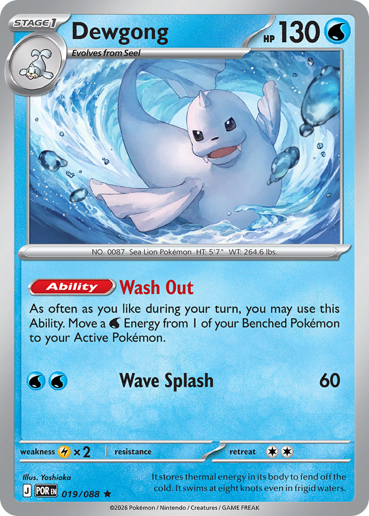 Dewgong 019/088 Perfect Order card