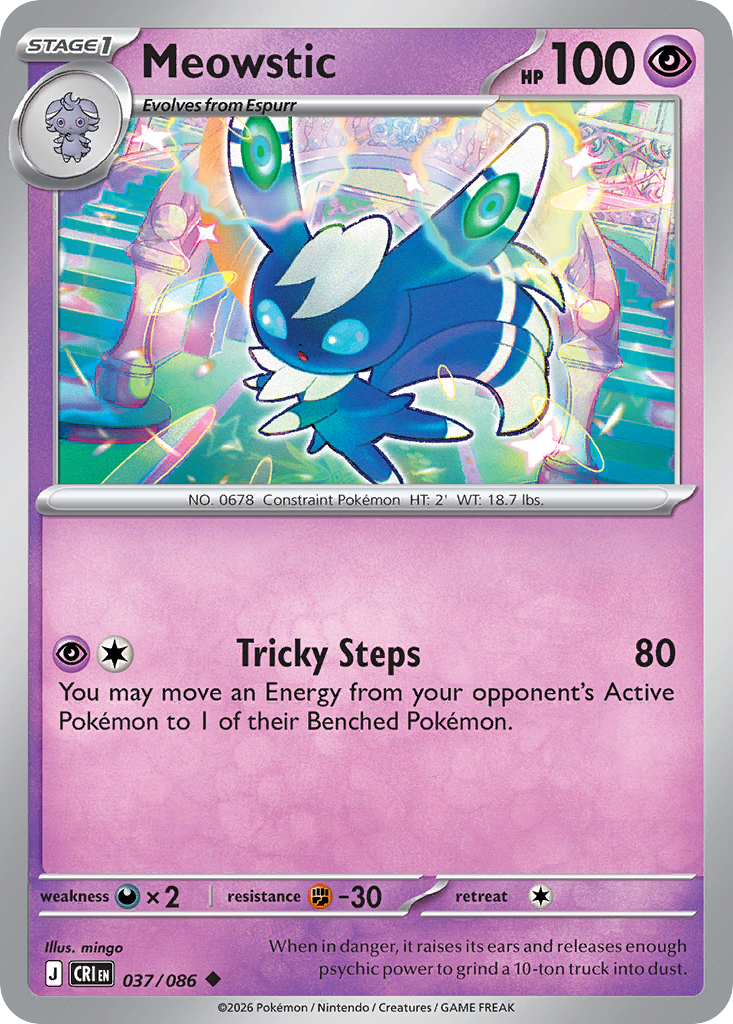Meowstic 037/086 Chaos Rising card