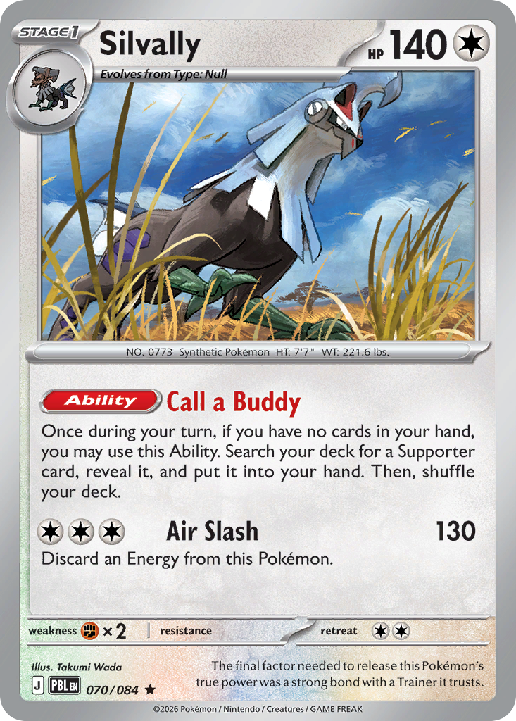 Silvally 070/084 Pitch Black card