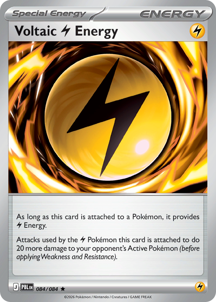 Voltaic Lightning Energy 084/084 Pitch Black card