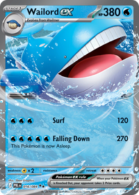 016/084 Wailord ex - Pitch Black