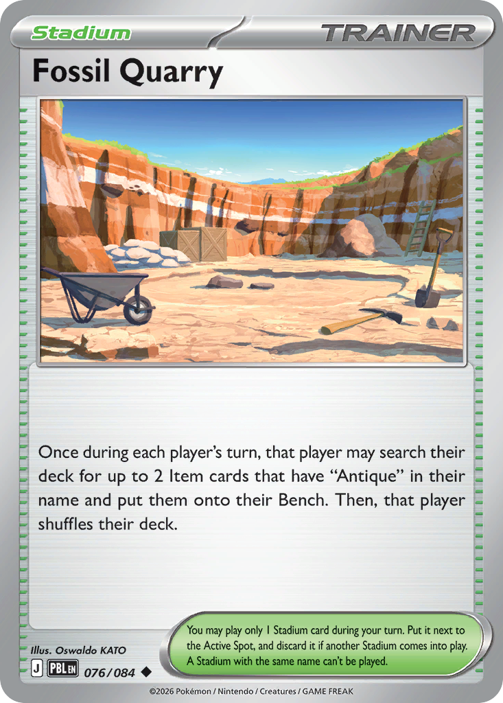 Fossil Quarry 076/084 Pitch Black card