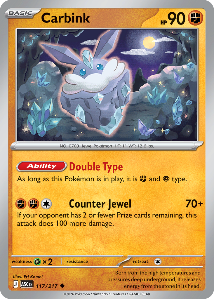 Carbink 117/217 Ascended Heroes card