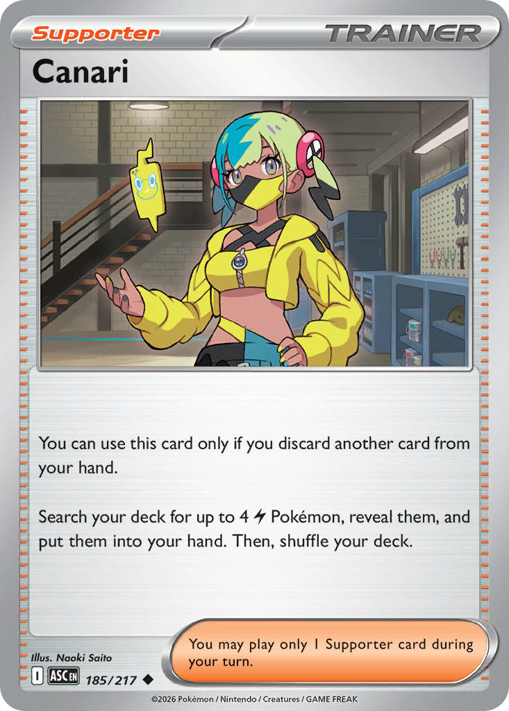 Canari 185/217 Ascended Heroes card