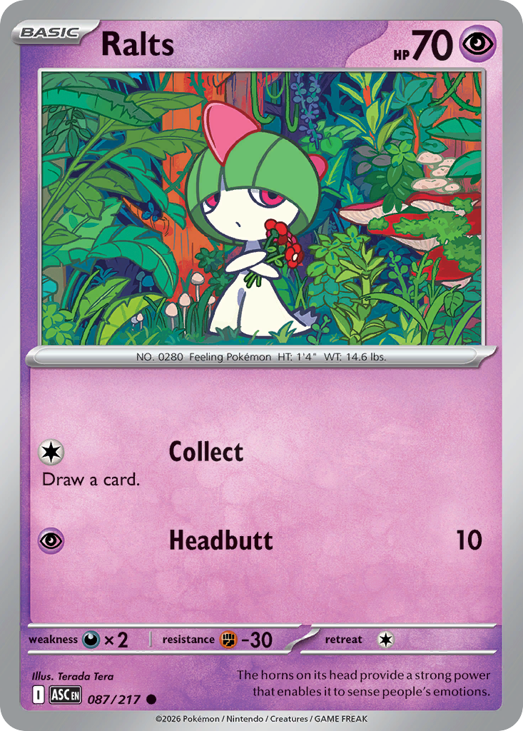 Ralts 087/217 Ascended Heroes card