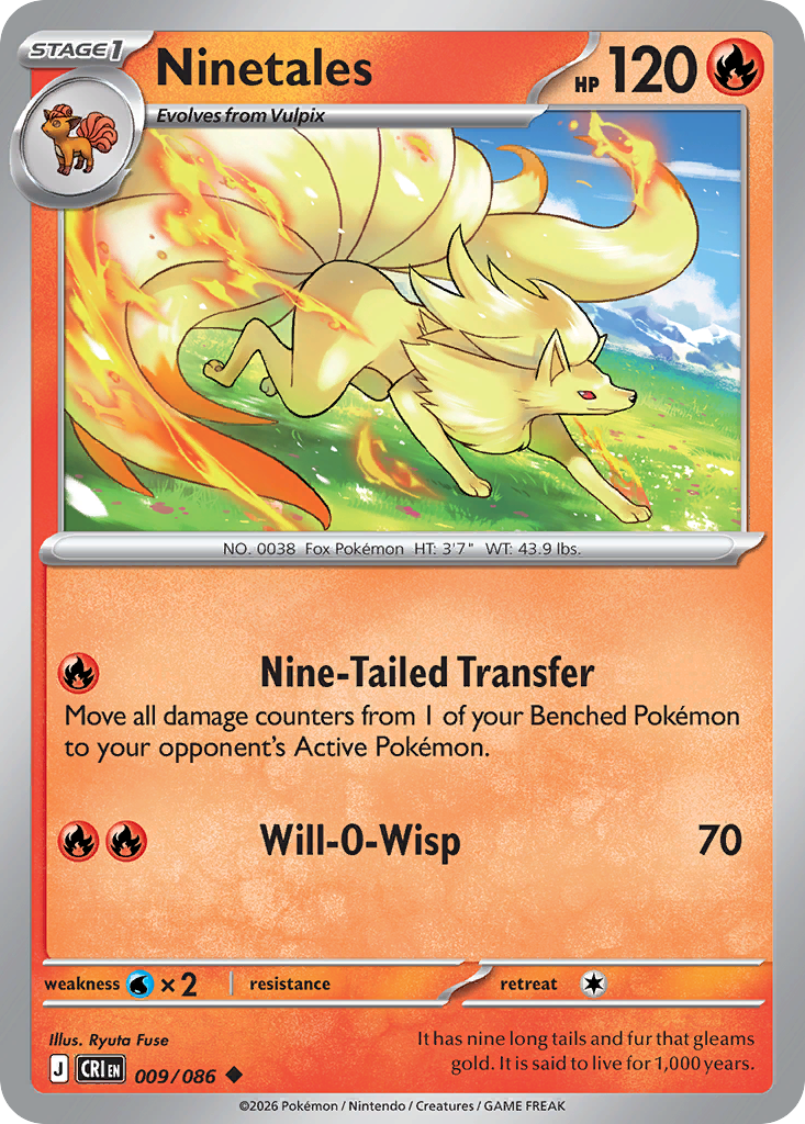Ninetales 009/086 Chaos Rising card