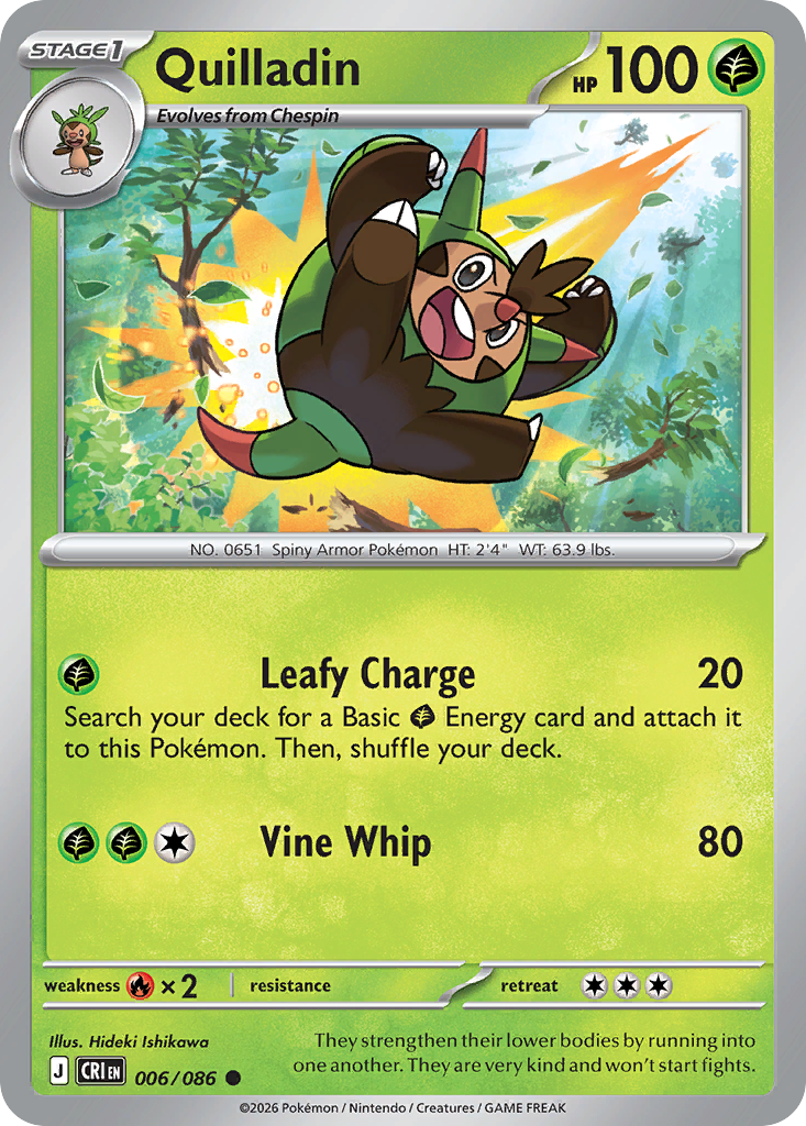 Quilladin 006/086 Chaos Rising card