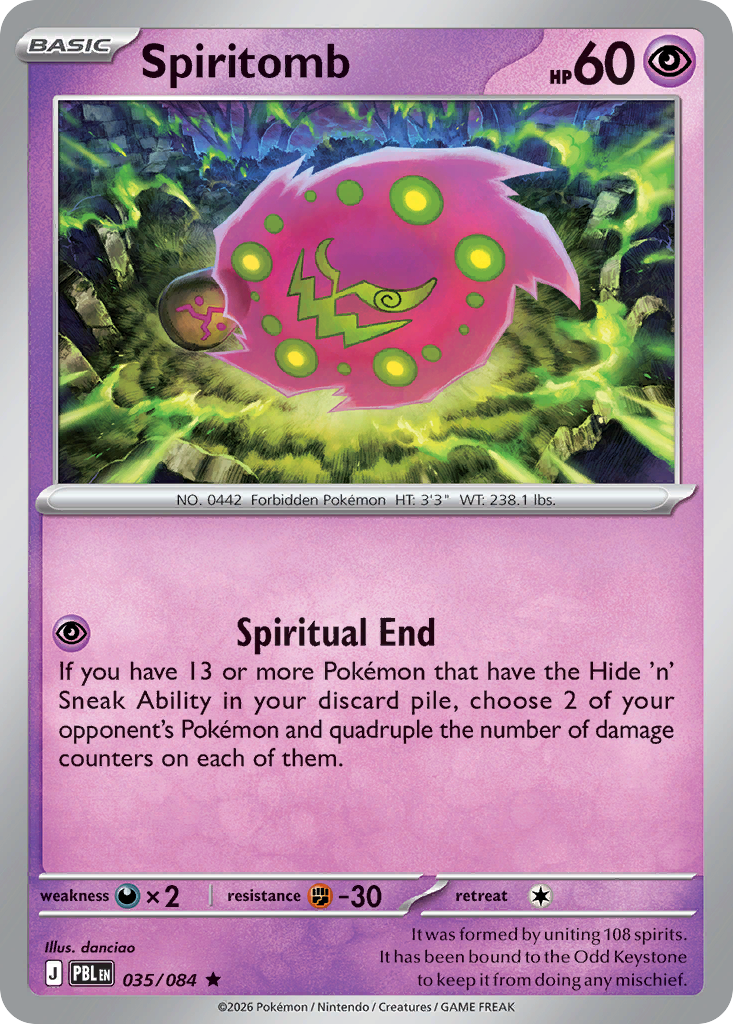 Spiritomb 035/084 Pitch Black card