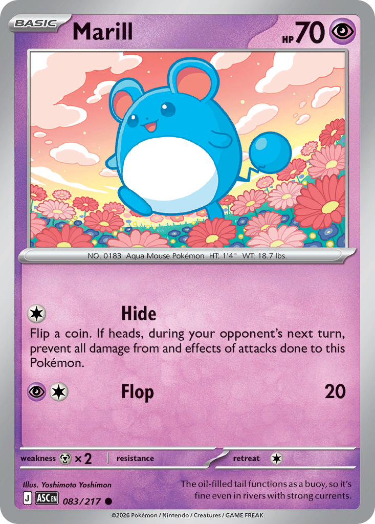 Marill 083/217 Ascended Heroes card