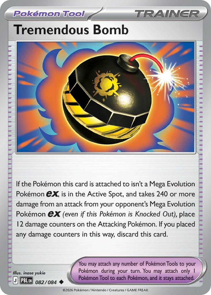 Tremendous Bomb 082/084 Pitch Black card