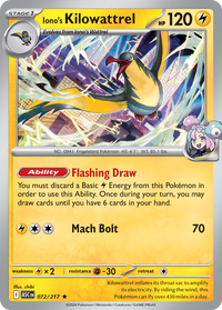 072/217 Iono's Kilowattrel - Ascended Heroes