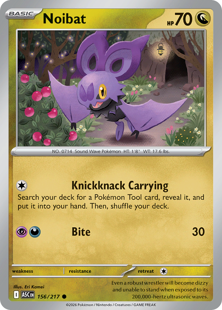 Noibat 156/217 Ascended Heroes card