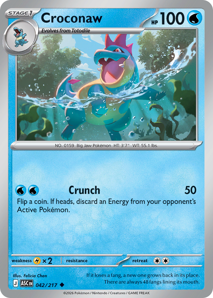 Croconaw 042/217 Ascended Heroes card