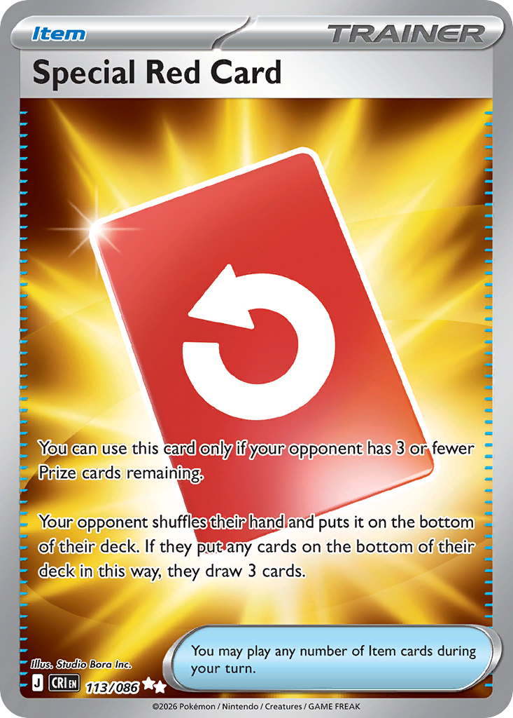 Special Red Card 113/086 Chaos Rising card