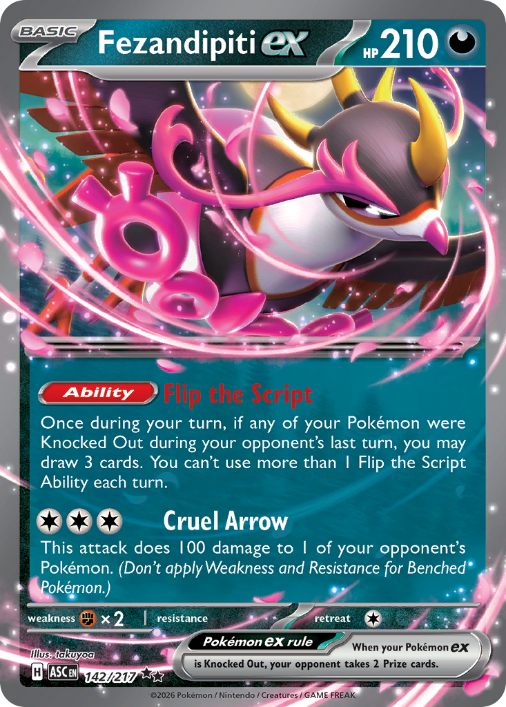 Fezandipiti ex 142/217 Ascended Heroes card
