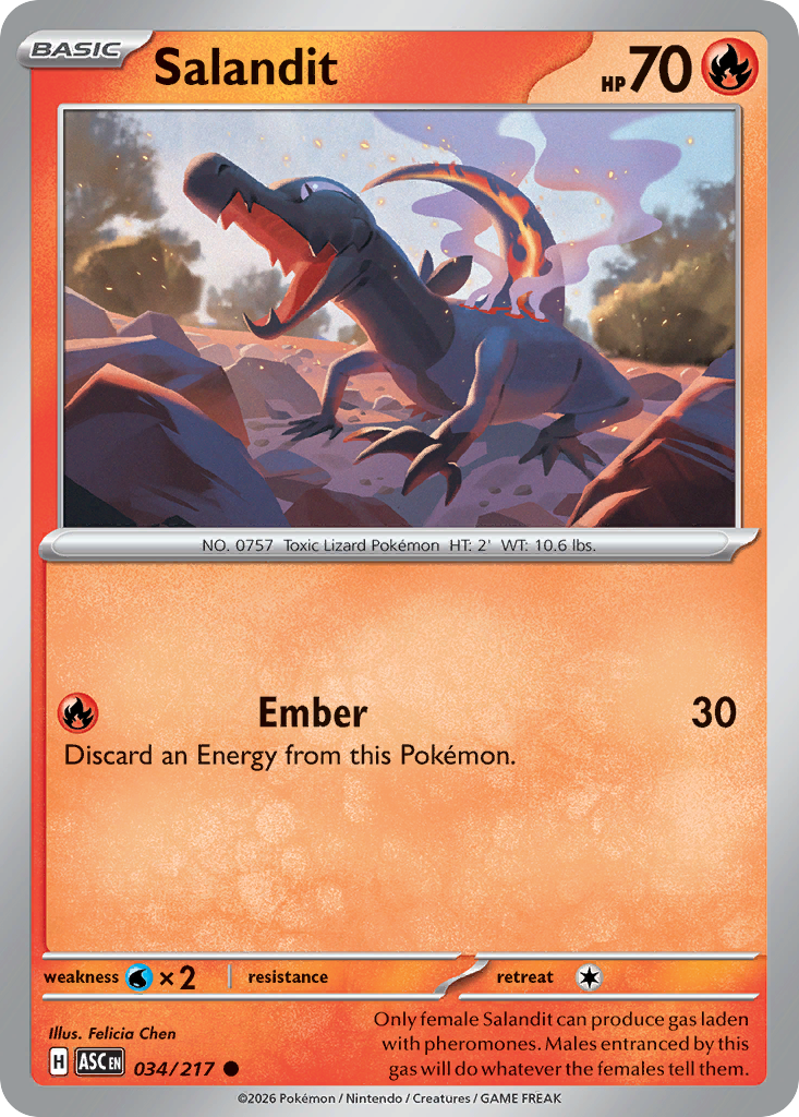 Salandit 034/217 Ascended Heroes card