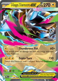 027/084 Mega Zeraora ex - Pitch Black