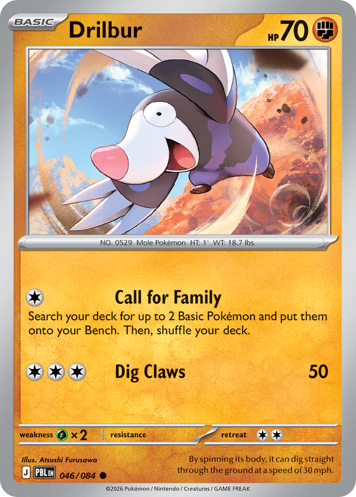 Drilbur 046/084 Pitch Black card