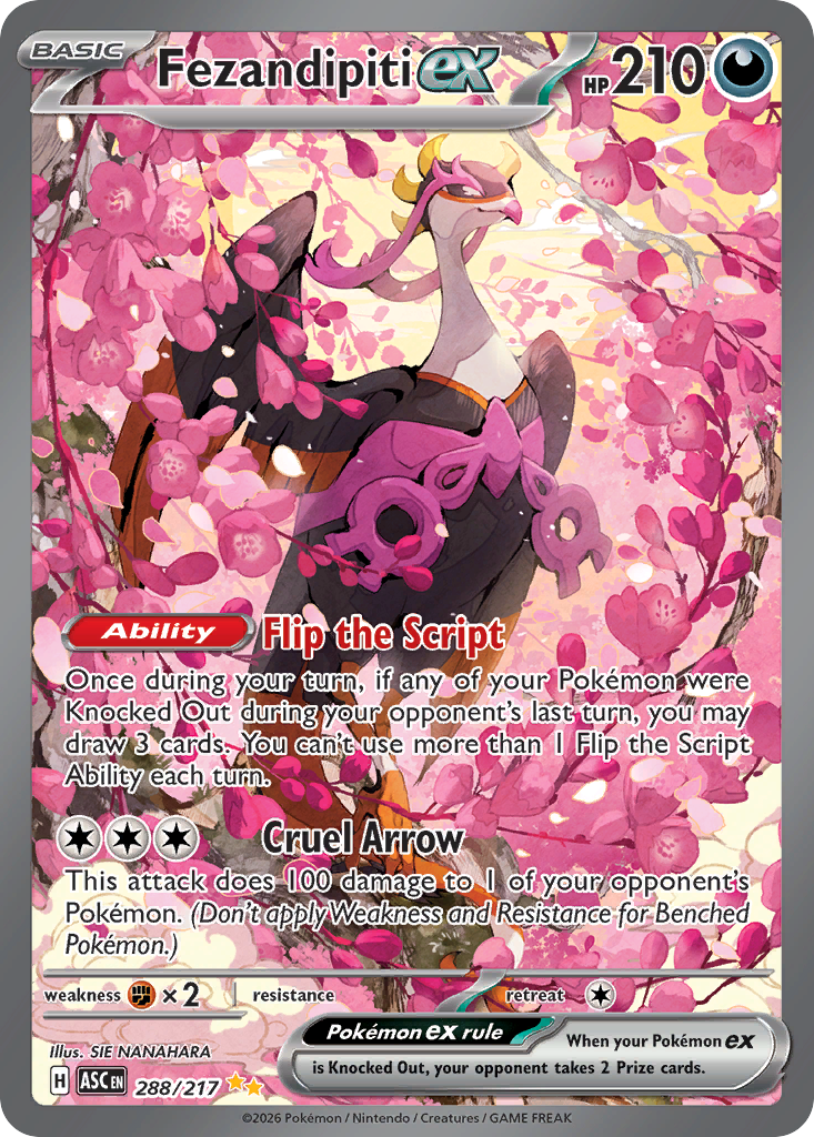 Fezandipiti ex 288/217 Ascended Heroes card