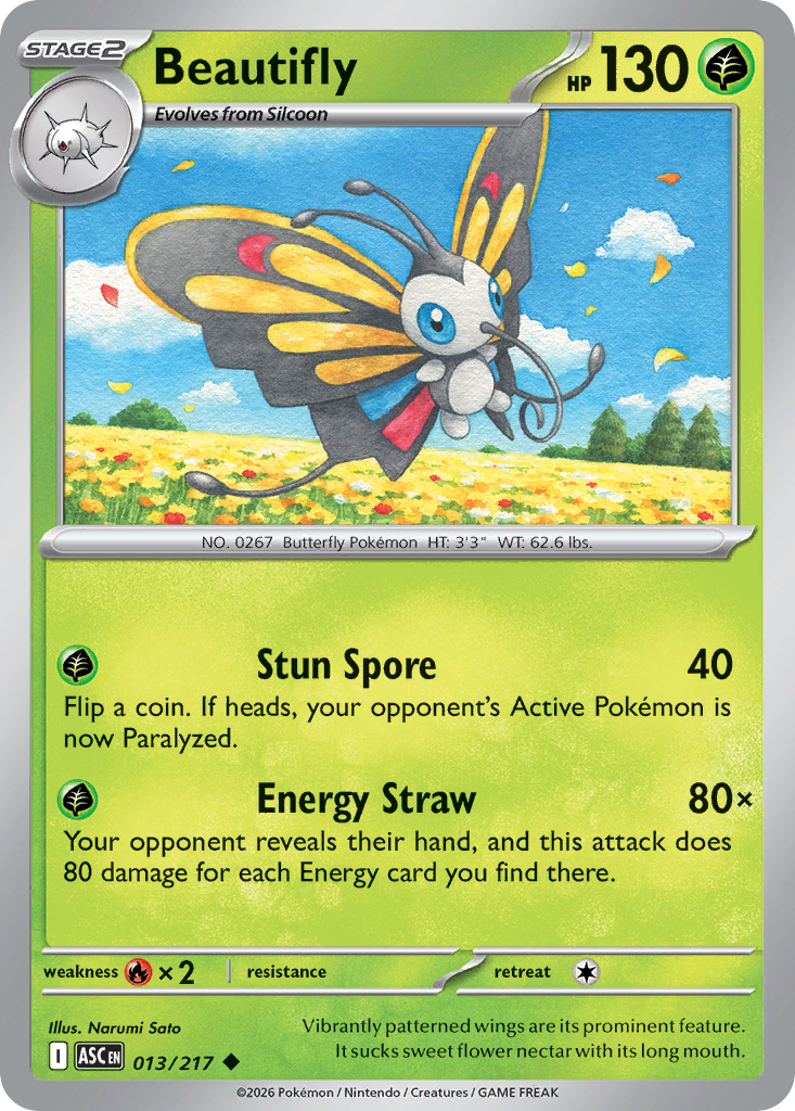 Beautifly 013/217 Ascended Heroes card