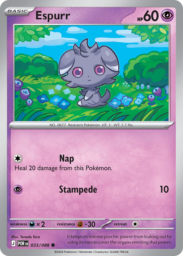 Espurr 033/088 Perfect Order card